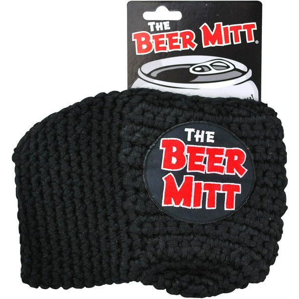 Beer Gloves Beer Mitt Winter Warm Knitted Gloves Beer Mitten Gloves Stretch Full Finger Gloves Knit Stitched Drink Mitt Holder Keeps Your Drink Cold and Your Hand Warm